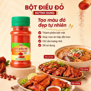 Bột Điều Đỏ HD 40g – Gia Vị Tự Nhiên Dễ Bán Cho Tạp Hóa & Cửa Hàng Thực Phẩm