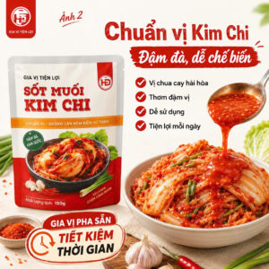 Sỉ Xốt Muối Kim Chi HD Spices 180g – Gia Vị Đa Năng Dễ Bán Cho Tạp Hóa, Quán Ăn, Cửa Hàng Thực Phẩm