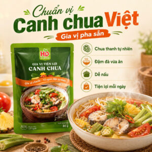 Sỉ Gia Vị Canh Chua HD 80g – Xốt Nấu Canh Chua Tiện Lợi, Dễ Bán Cho Tạp Hóa & Siêu Thị Mini